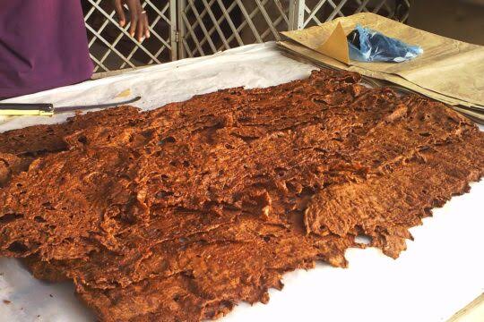 Kilishi de Madaoua, viande séchée épicée